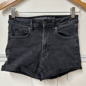 American Eagle Black super super stretch jean short